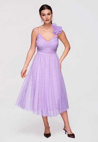 Robe de soirée Ombre en violet : devant