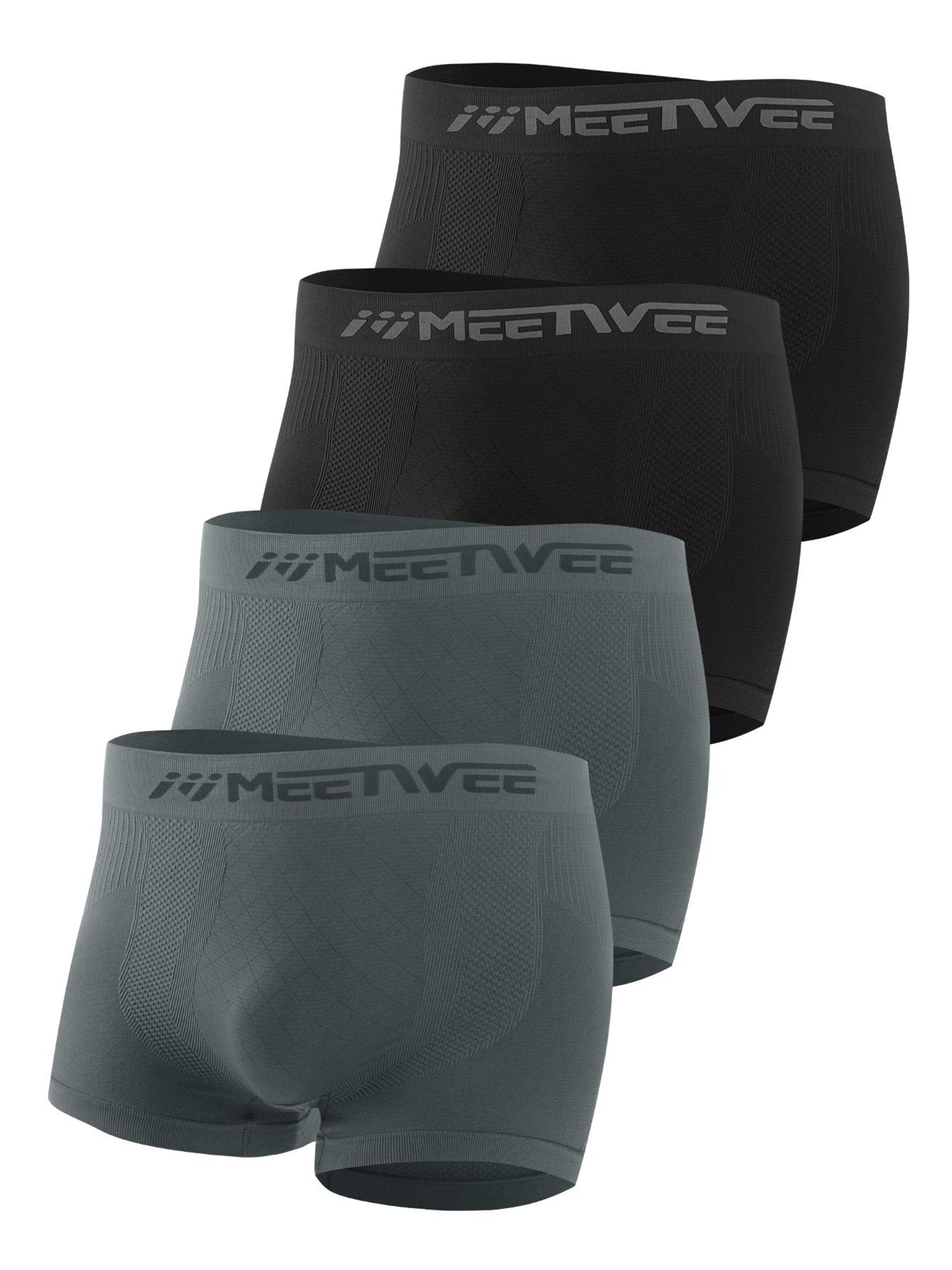 MEETWEE Boxer shorts in Grey: front