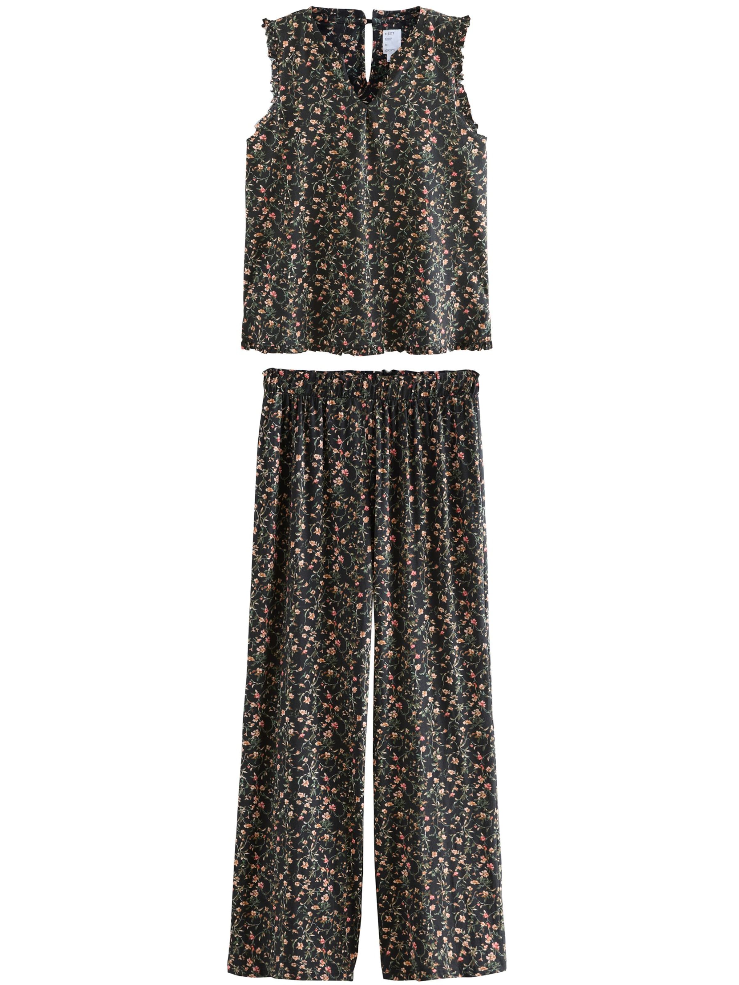 Pigiama di Next in nero: frontale