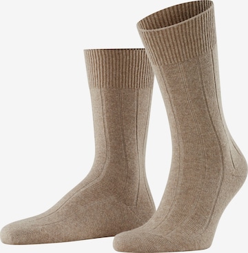 FALKE Socks 'Lhasa Rib' in Brown: front