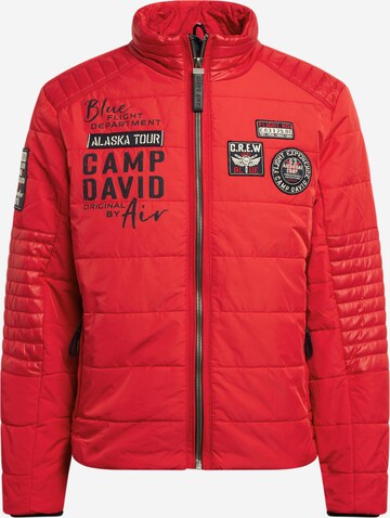 Veste mi-saison CAMP DAVID en rouge : devant