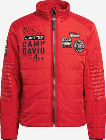Veste mi-saison CAMP DAVID en rouge : devant