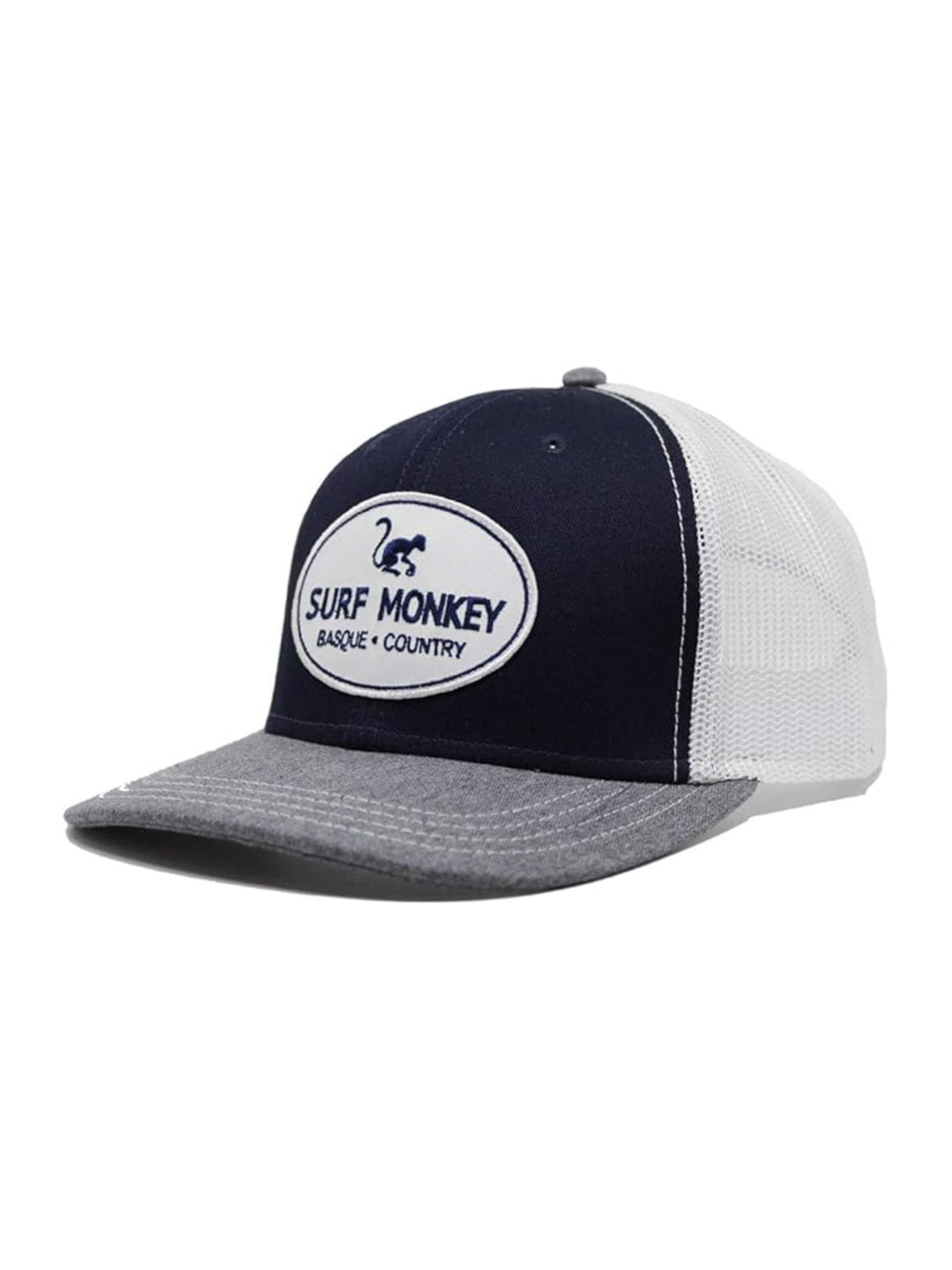 Surf Monkey - Boné em azul: frente