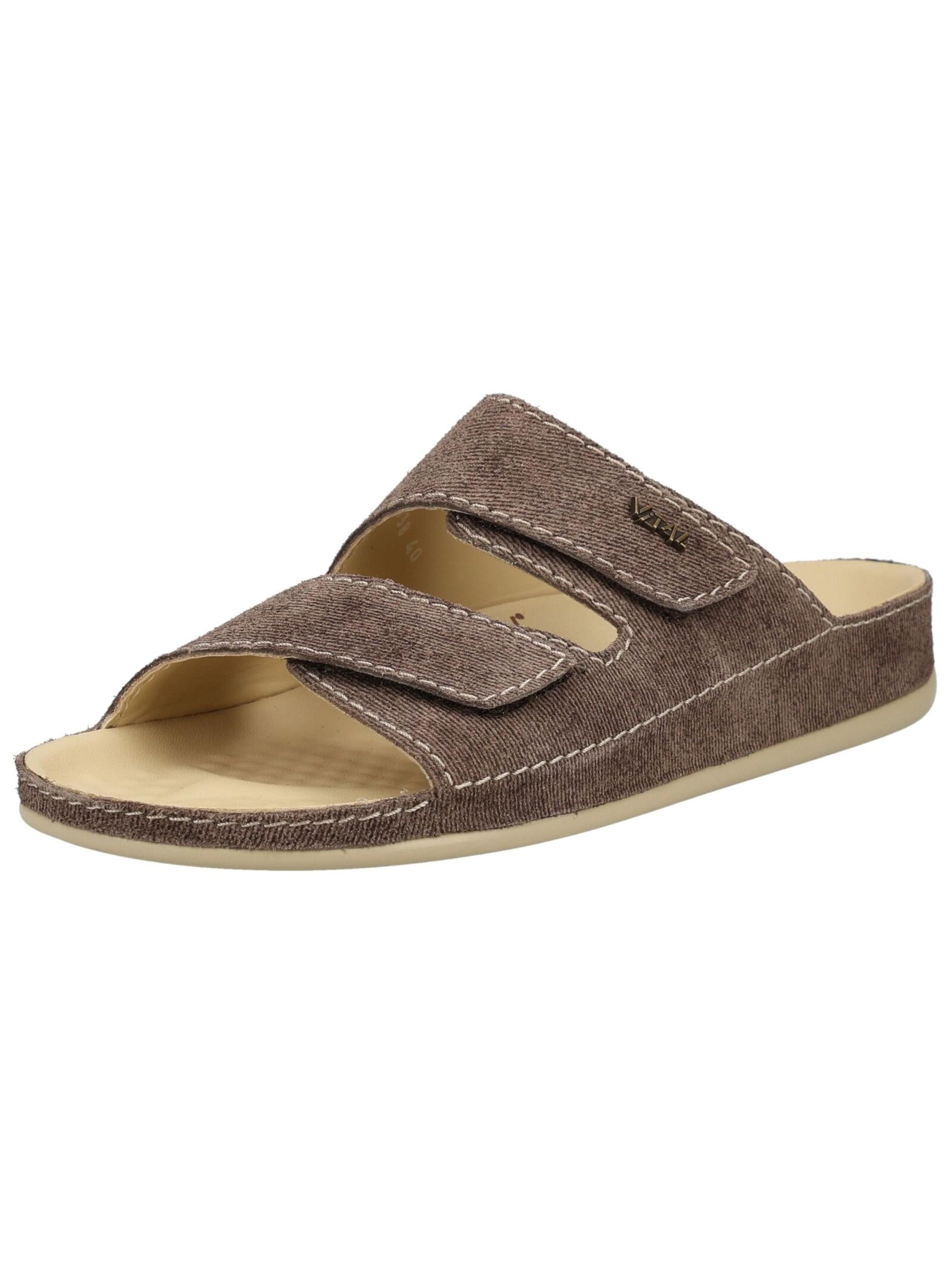 vital Mules in Brown: front