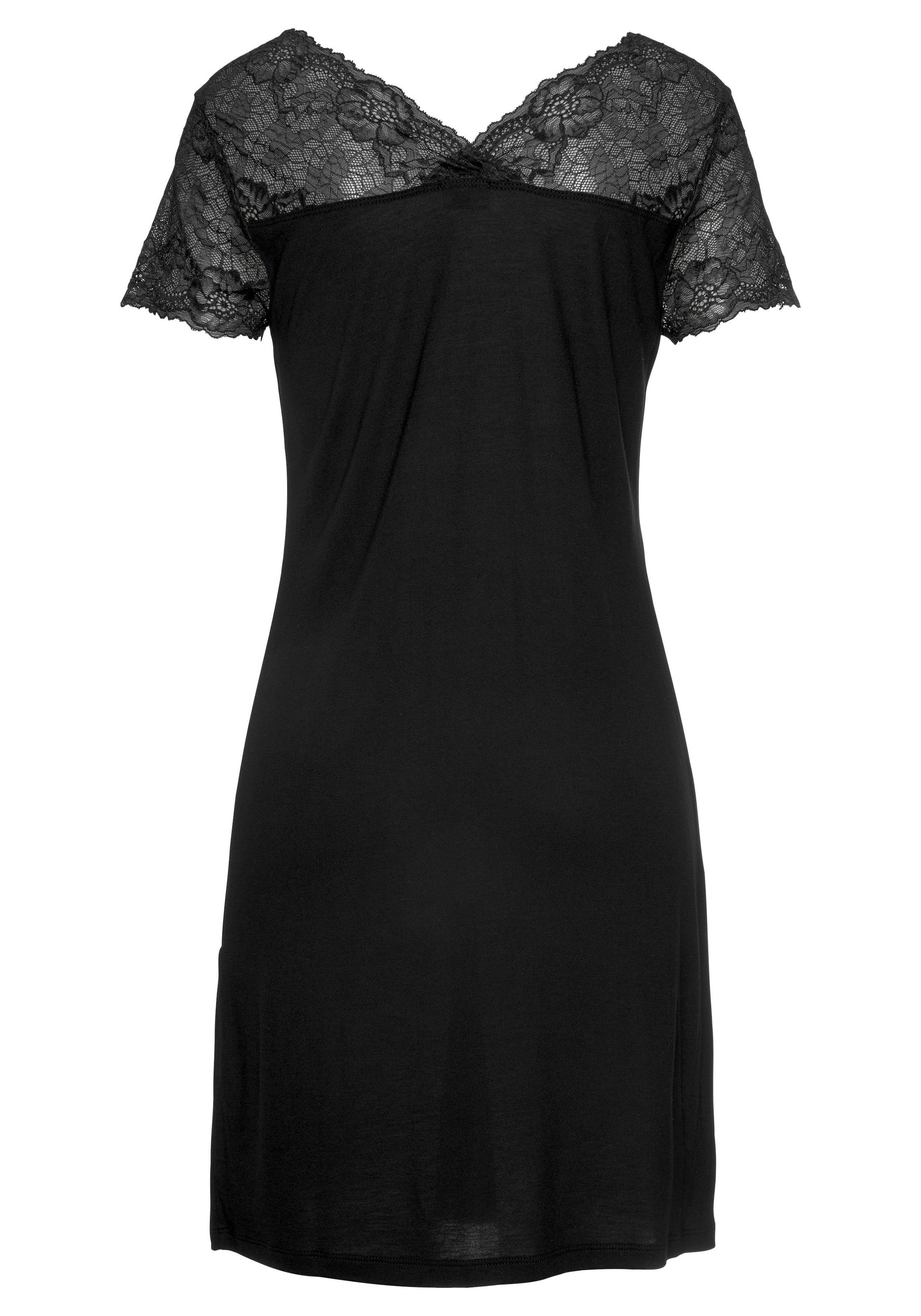 LASCANA Blouse in Black: front