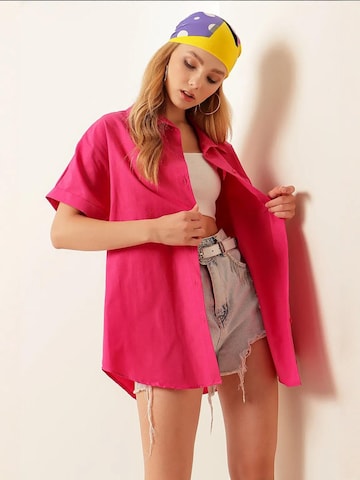 Bigdart Blouse in Roze