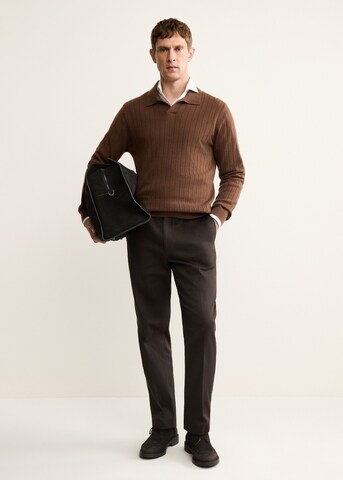 MANGO MAN Pullover 'Cashr' in Braun
