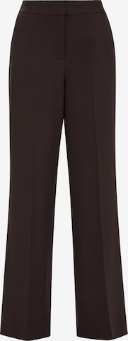 WE Fashion Wide Leg Suorat housut värissä ruskea: etupuoli