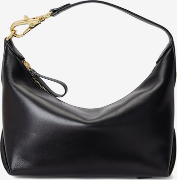 Lauren Ralph Lauren - Mala de ombro 'Kassie' em preto: frente