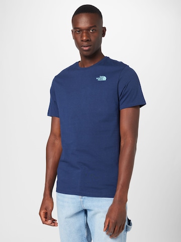 THE NORTH FACE T-Shirt 'REDBOX CELEBRATION' in Blau: predná strana