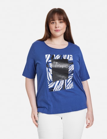 SAMOON Tričko – modrá: přední strana