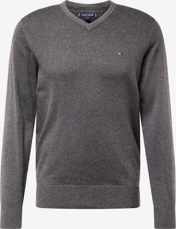 Pull-over TOMMY HILFIGER en gris : devant