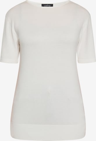 Pull-over usha BLACK LABEL en blanc : devant