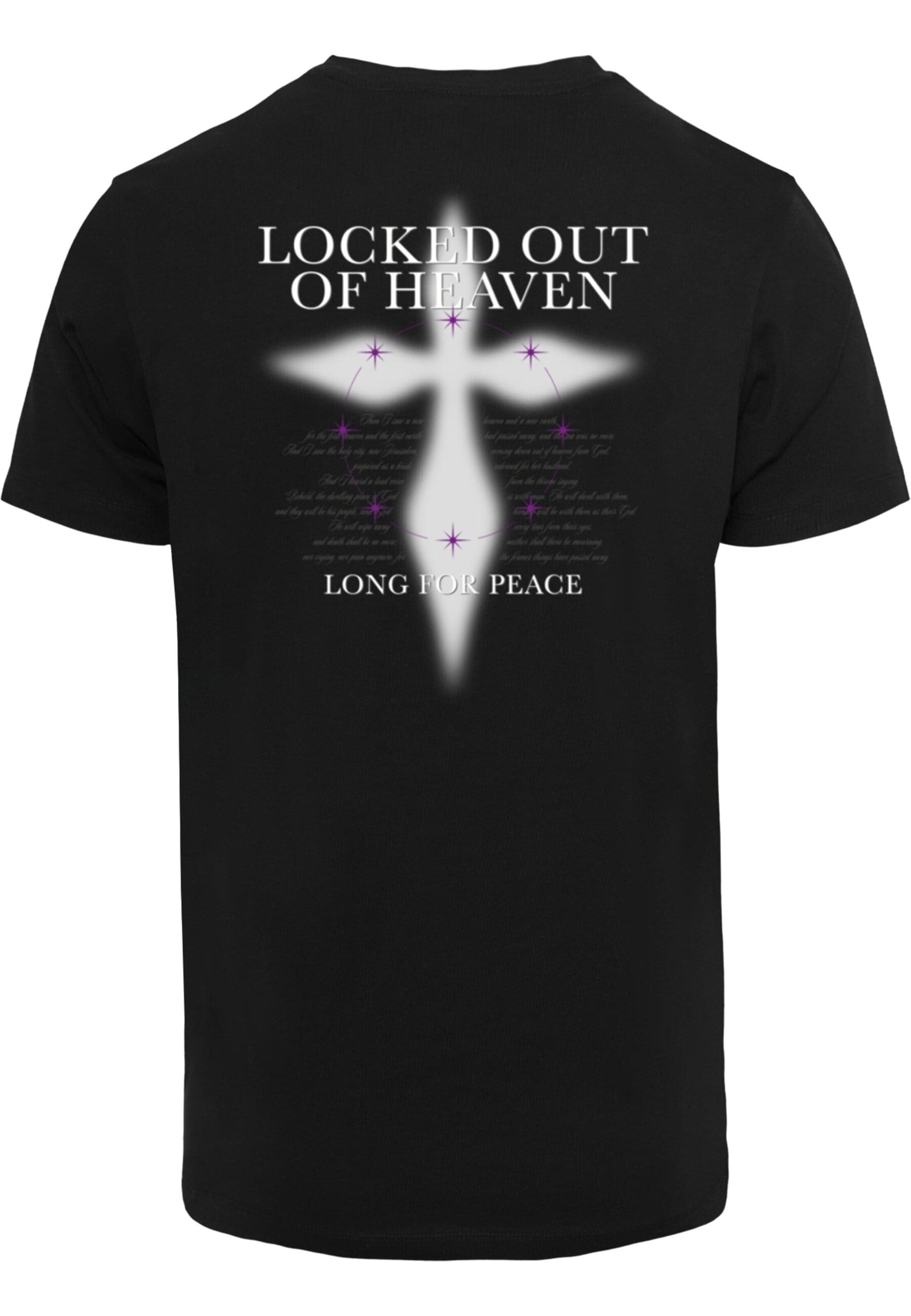 Mister Tee Shirt 'Locked Out Of Heaven' in Zwart
