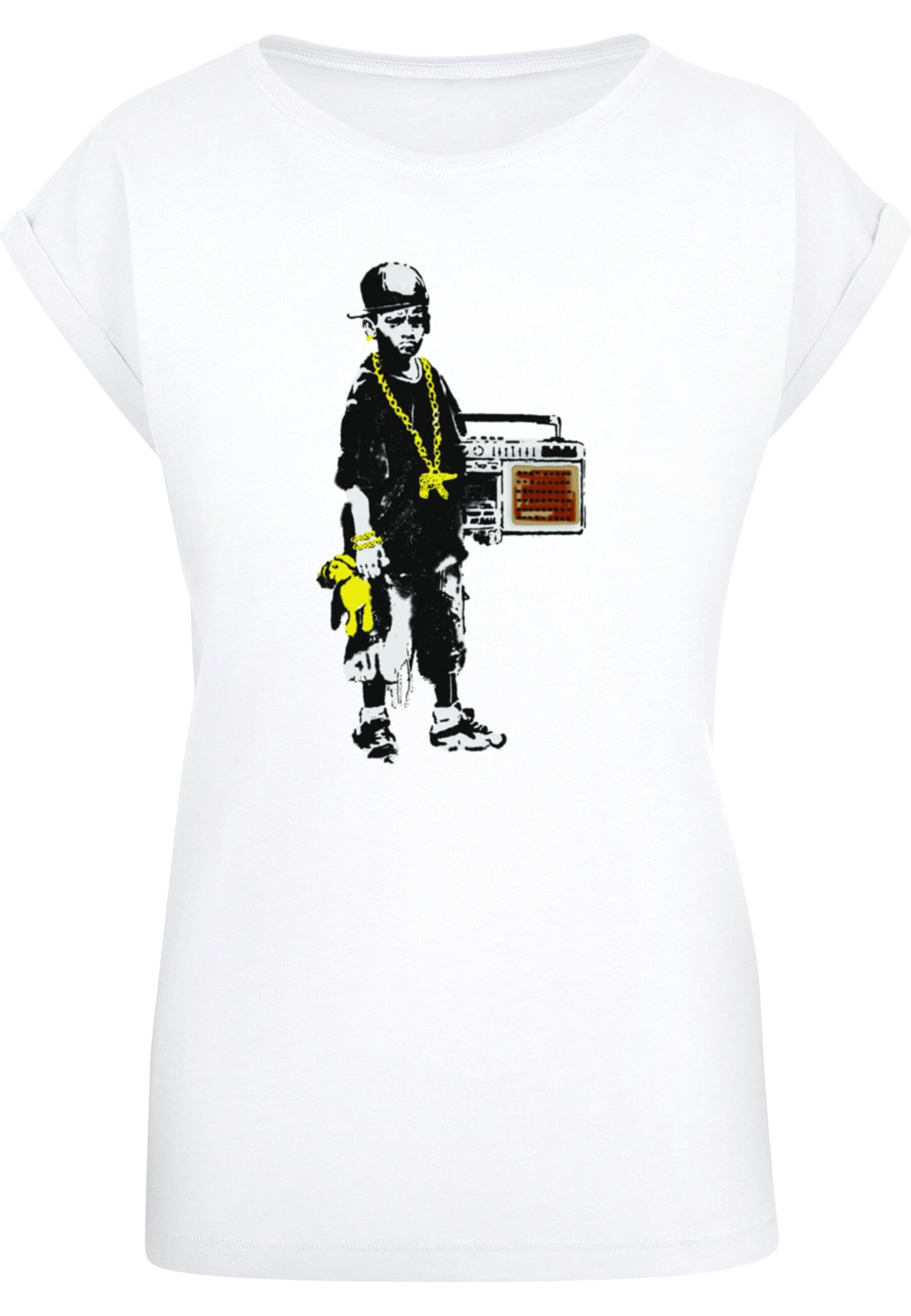 T-shirt 'Boy With Teddy' Merchcode en blanc : devant