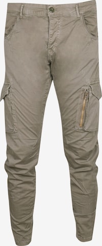 Le Temps Des Cerises Tapered Cargo Pants 'ALBAN' in Green: front