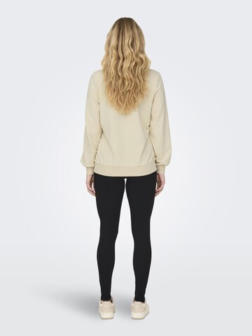 Only Maternity Sweatshirt 'OLMAGathe' in Yellow