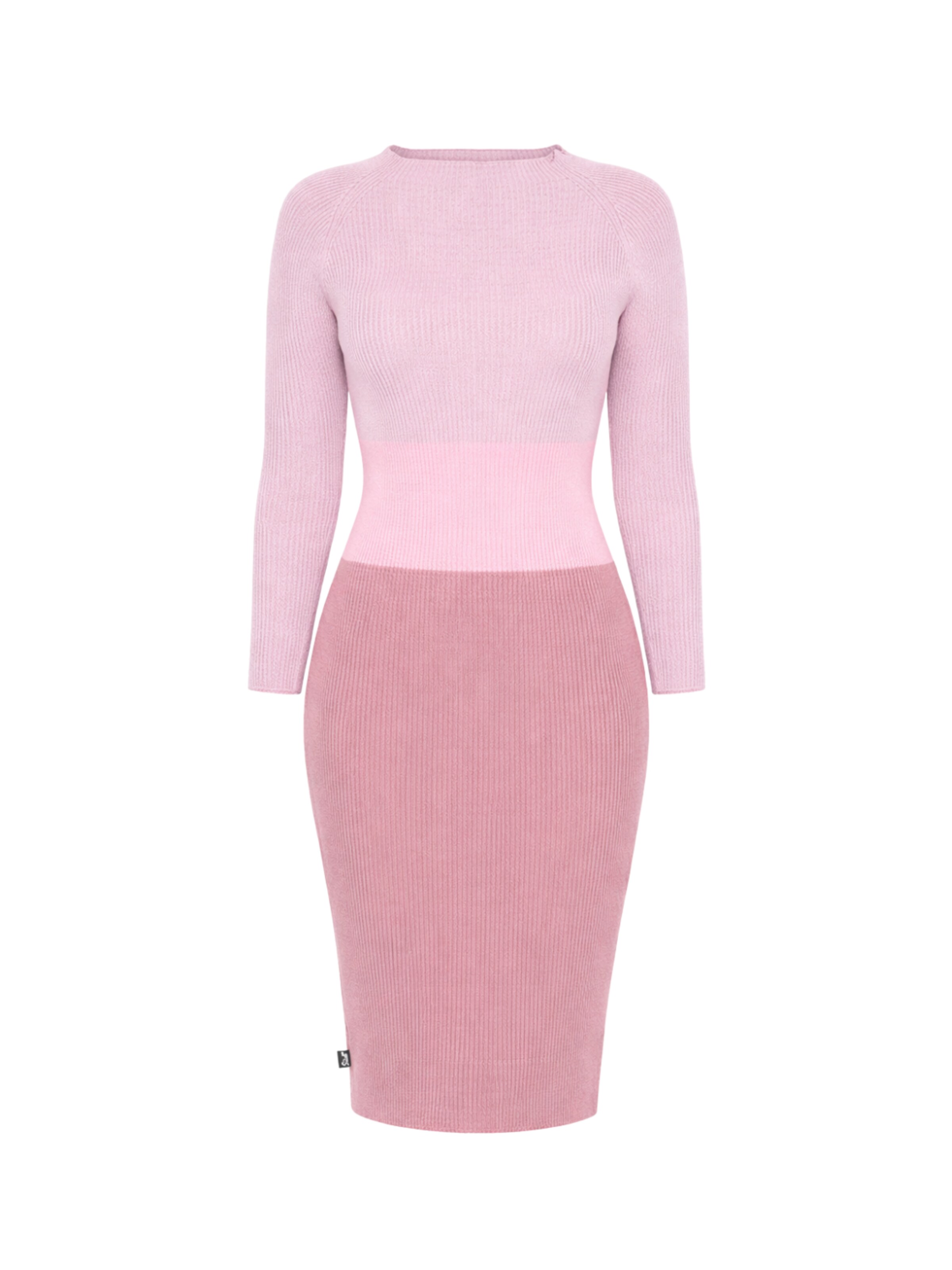 Süel knitwear - Vestido de punto en rosa: frente