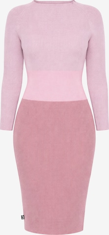 Süel knitwear - Vestido de punto en rosa: frente