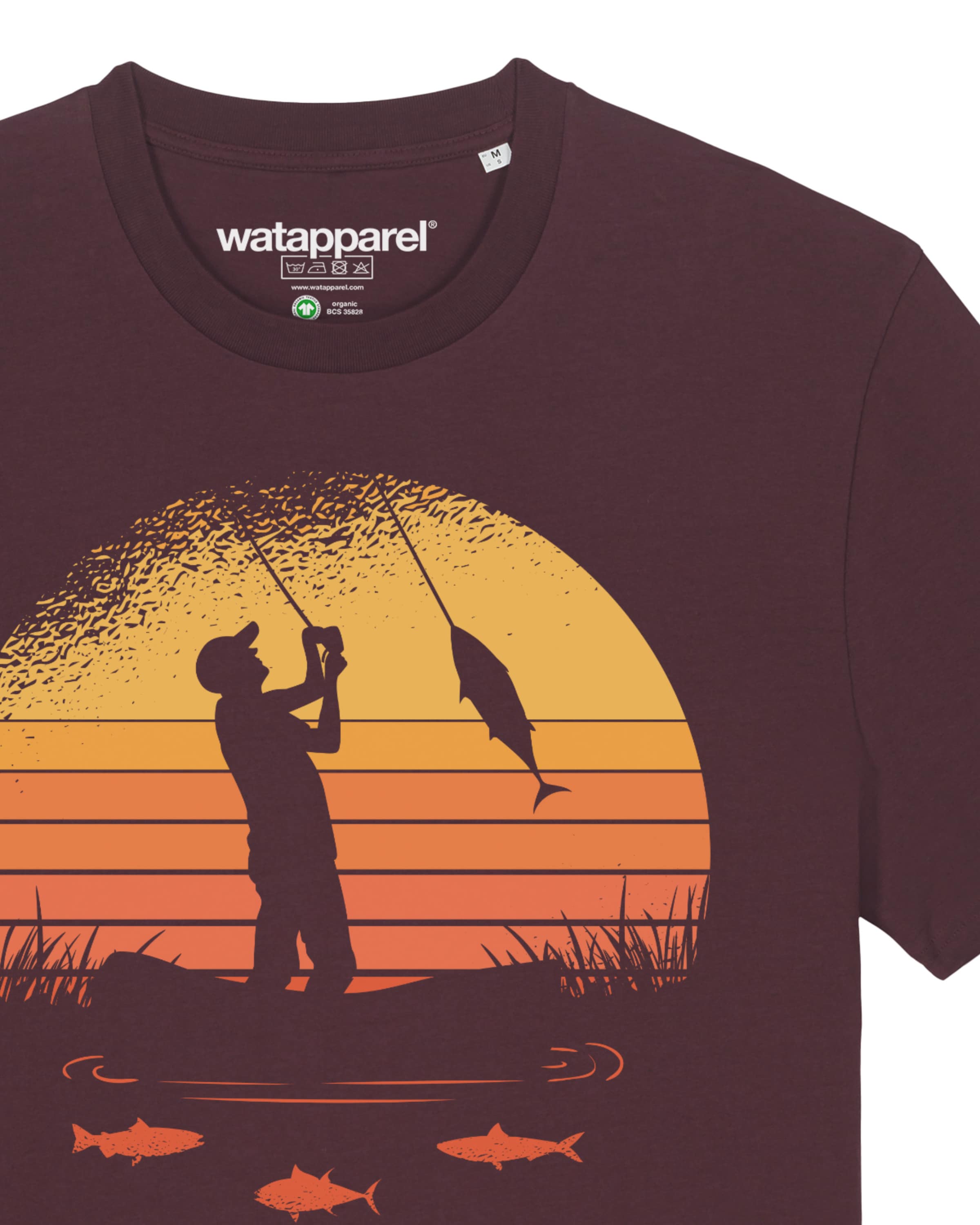 T-Shirt ' Angler ' Watapparel en rouge