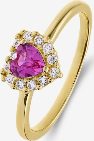 Lucardi Ring 'Herz' in Gold: front