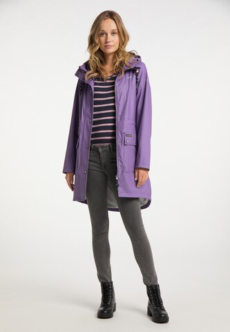 Schmuddelwedda Between-Seasons Coat in Purple