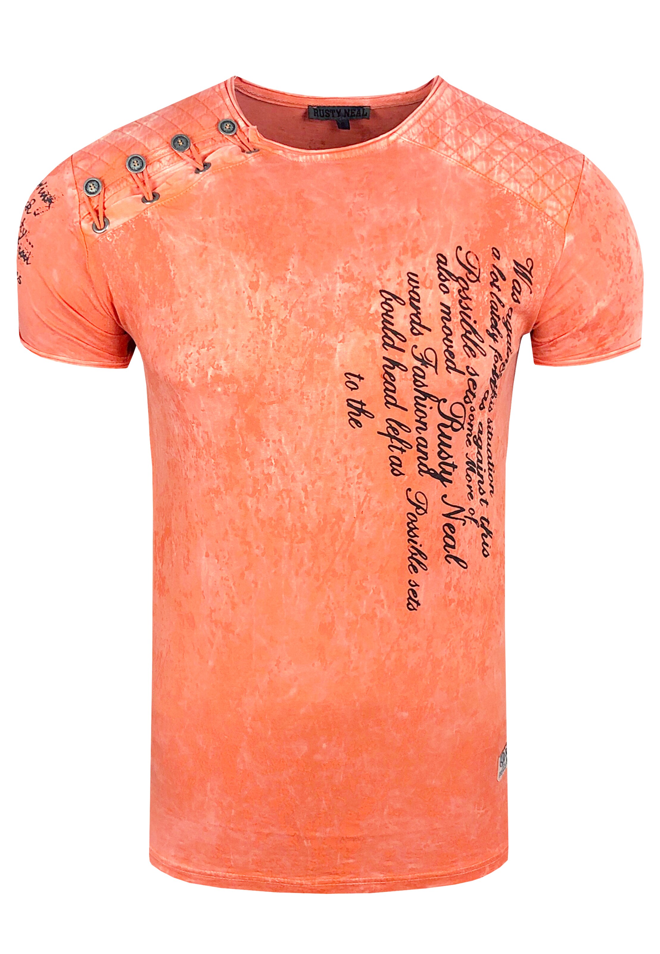 Rusty Neal T-Shirt in Orange: Vorderseite