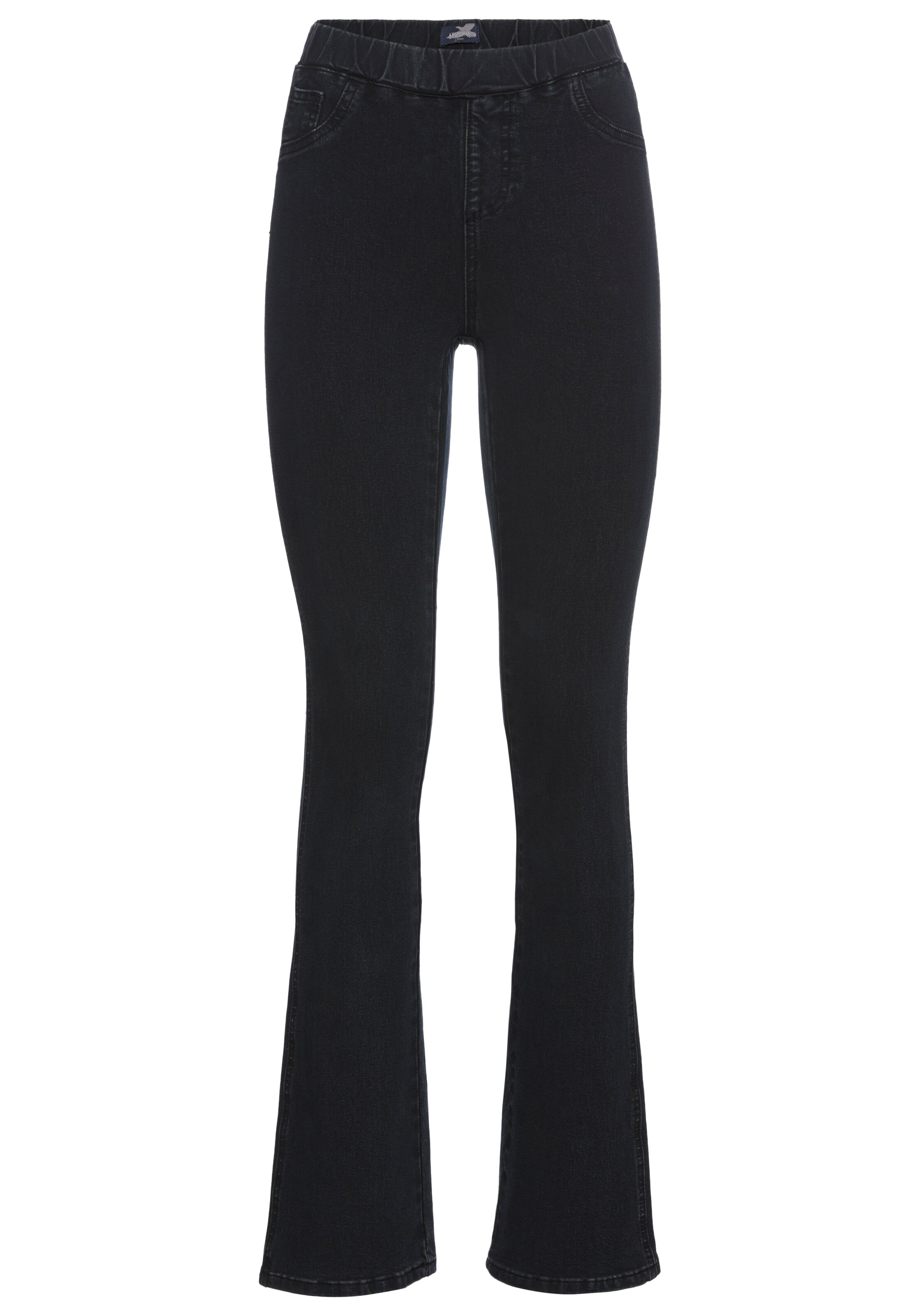 ARIZONA Bootcut Jeggings in Schwarz: Vorderseite