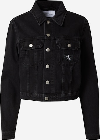 Black denim jacket calvin klein sales