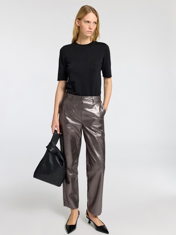 Regular Pantalon SELECTED en gris
