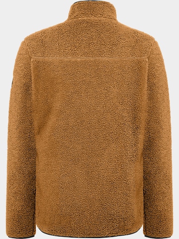 Didriksons Fleece jas 'Peter' in Bruin