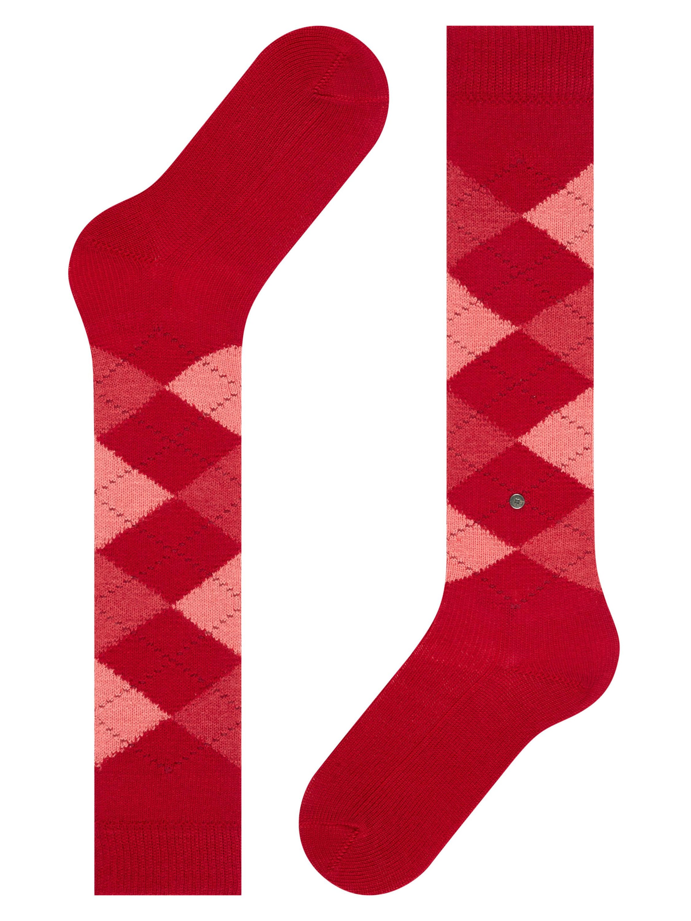 BURLINGTON Overknee Strümpfe 'Whitby'‌‌‌‌‌‌‌‌ in Rot