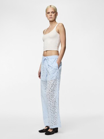 PIECES Regular Broek 'WENDY' in Blauw