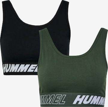 Hummel Bustier Top sportowy 'TE MAJA' w kolorze zielony: przód