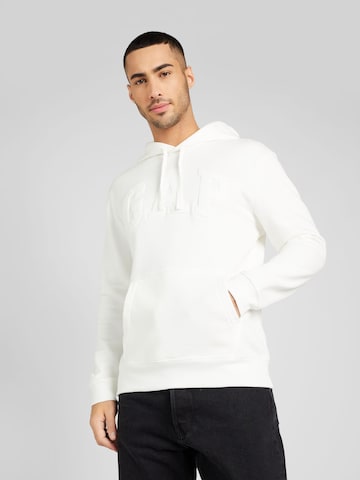 GAP - Sweatshirt 'HERITAGE NOVELTY' em branco: frente