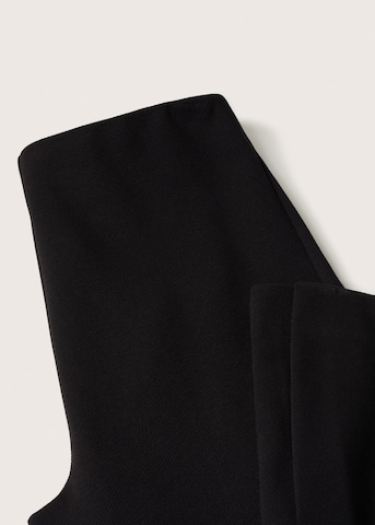 MANGO Szeroka nogawka Spodnie 'Planito' w kolorze czarny