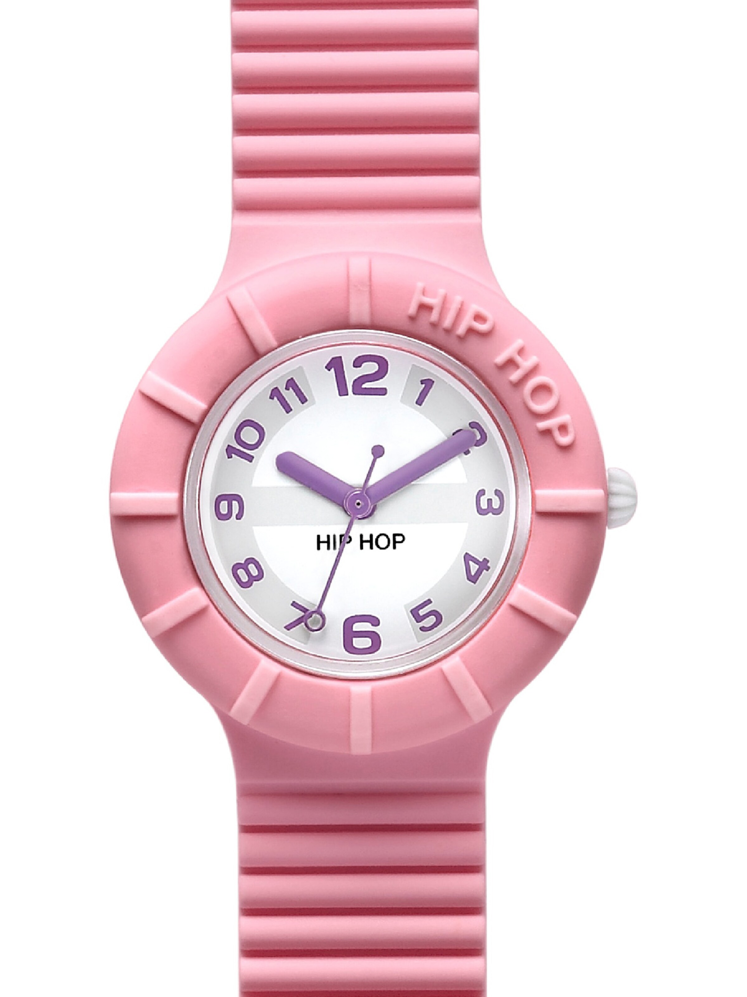 Hip Hop Analoguhr in Pink: Vorderseite