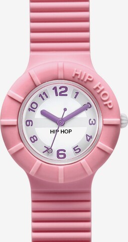 Hip Hop Analoguhr in Pink: Vorderseite