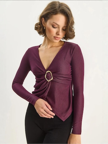 Camicia da donna di Bianco Lucci in lilla