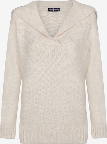 Pullover di Jimmy Sanders in beige: frontale