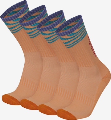 normani Athletic Socks in Orange: front