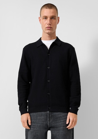 Vestes en maille QS en noir : devant