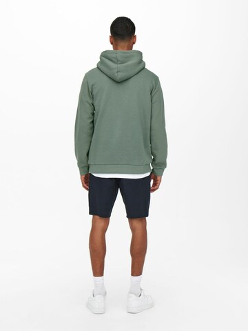 Only & Sons Regular Fit Sweatshirt 'Ceres' in Grün