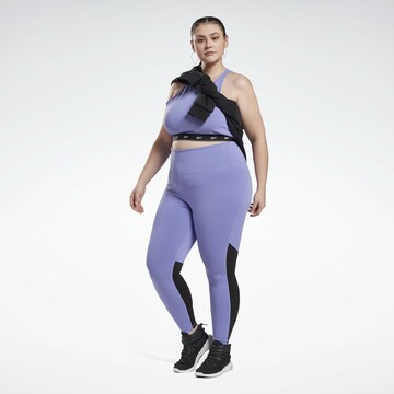 Reebok Skinny Sporthose in Lila