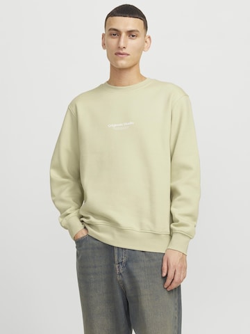 Sweat-shirt 'JORVesterbro' JACK & JONES en vert : devant