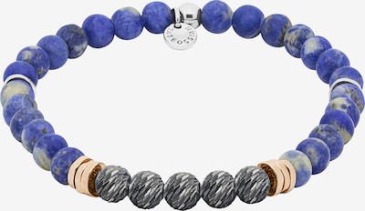 Tateossian London Armband 'Stonehenge' in blau / grau / silber, Produktansicht
