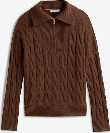Pull-over TOMMY HILFIGER en marron : devant