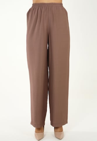 Loosefit Pantalon à pince Awesome Apparel en marron : devant