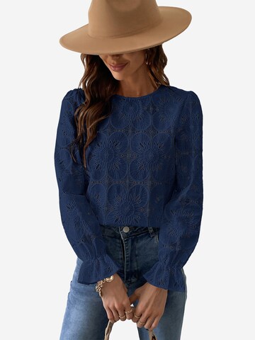 Cupshe Blouse in Blue: front