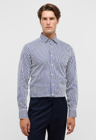 ETERNA Slim fit Business shirt in Blue: front